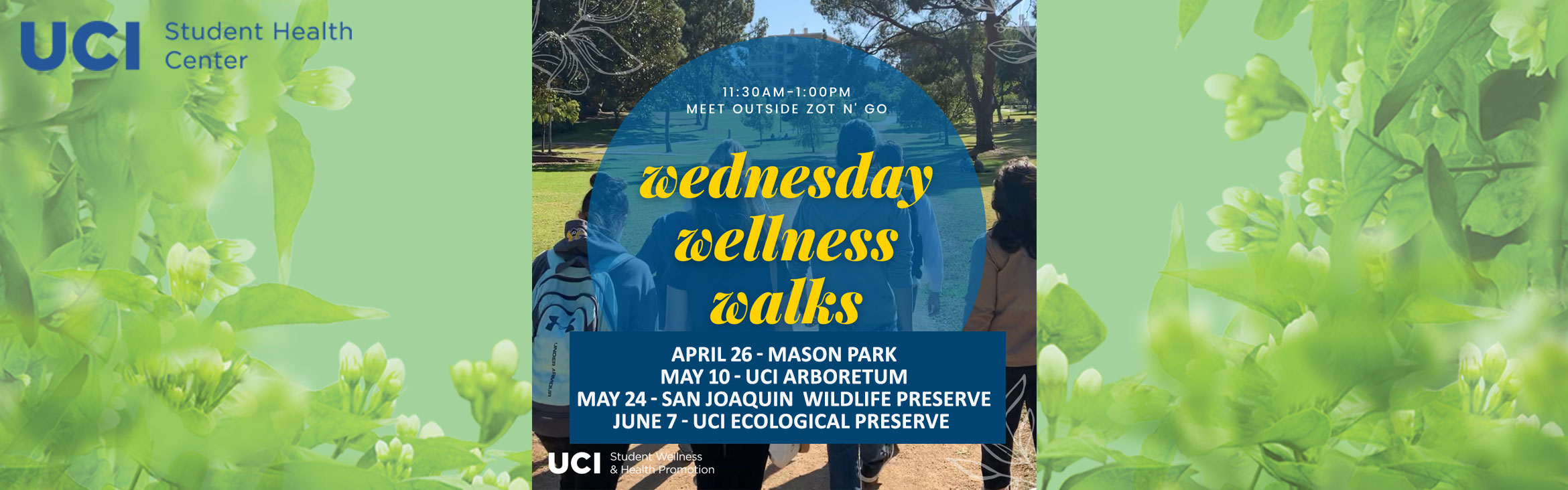 Join The Wednesday Wellness Walks 